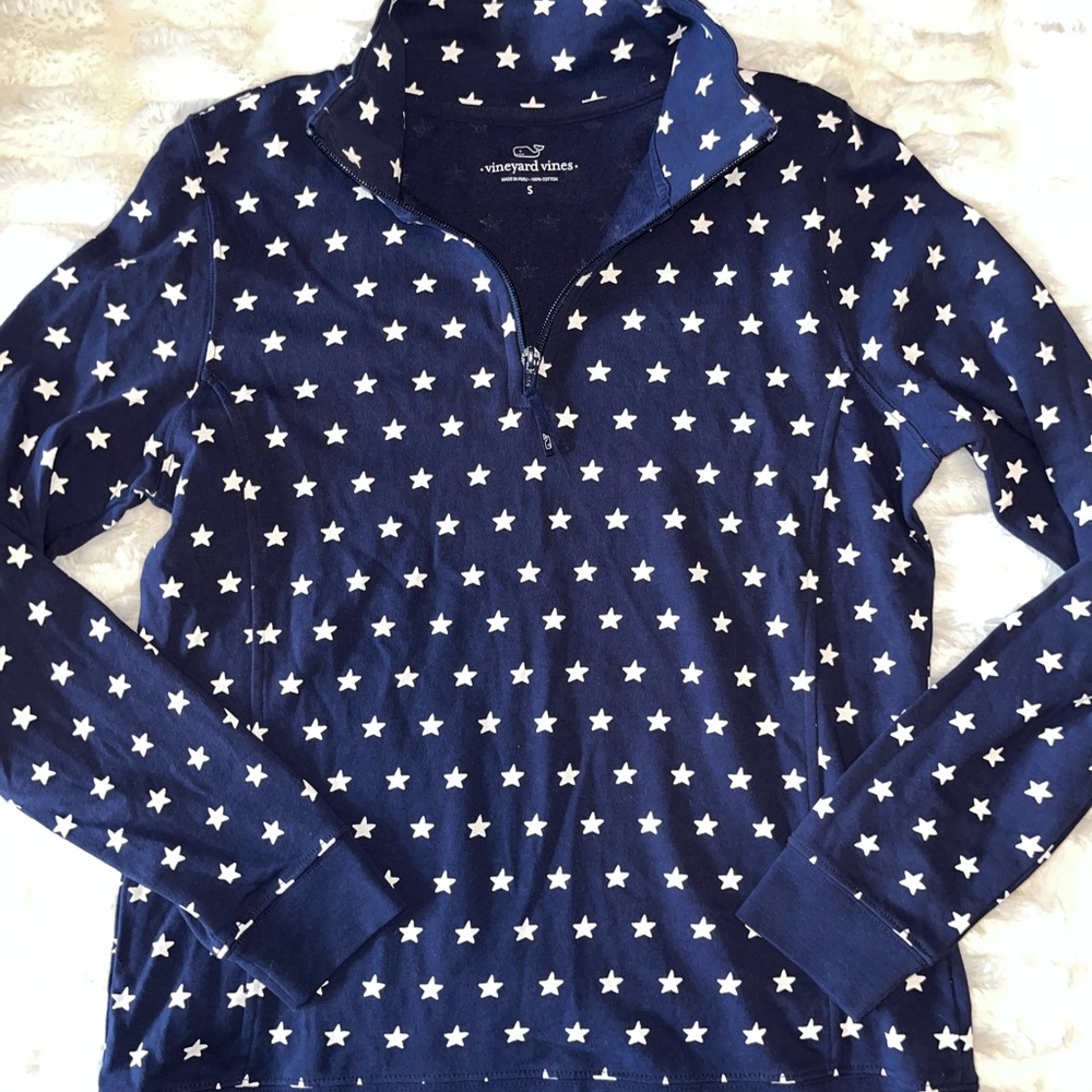 Vineyard Vines half zip stars pullover